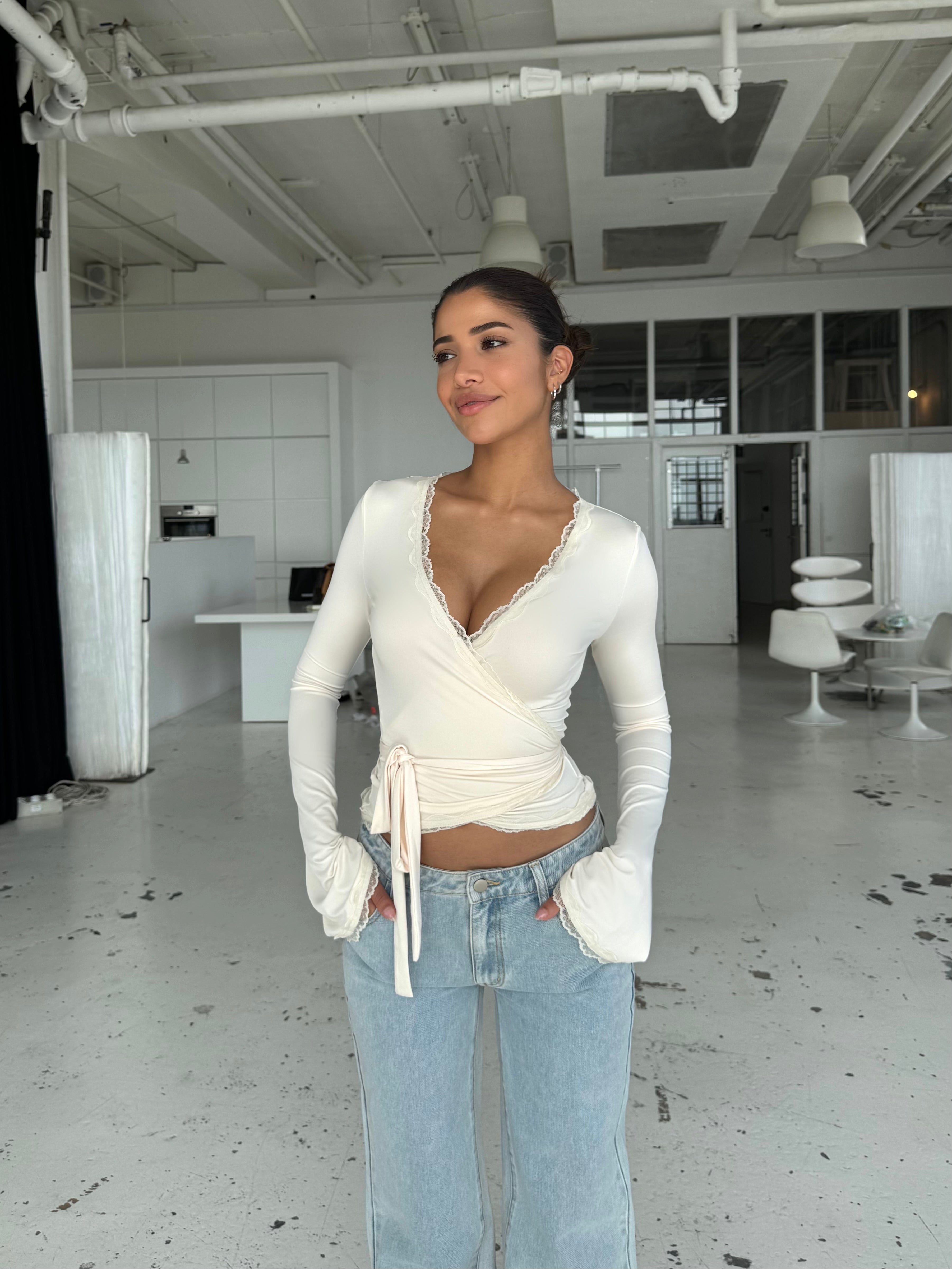 Ballerina basic top - cream