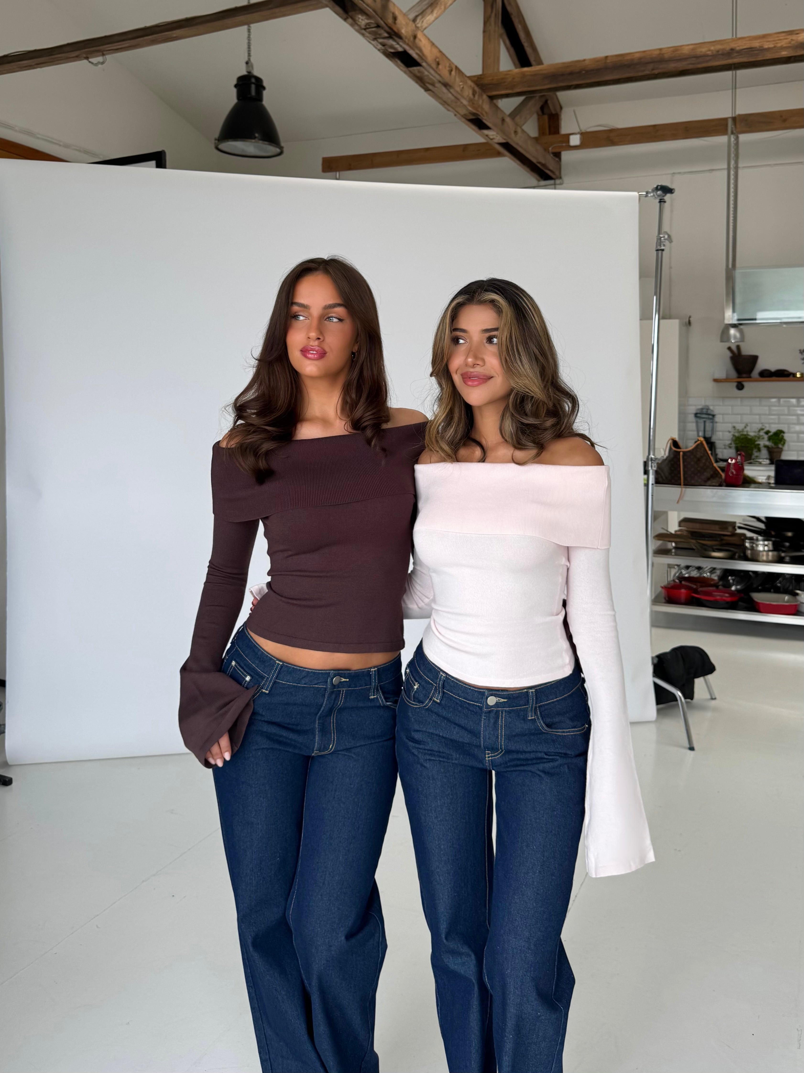 Kaia knit top - mørk brun