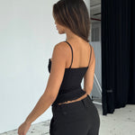 Lula lace corset top - sort