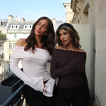 Kaia knit top - mørk brun