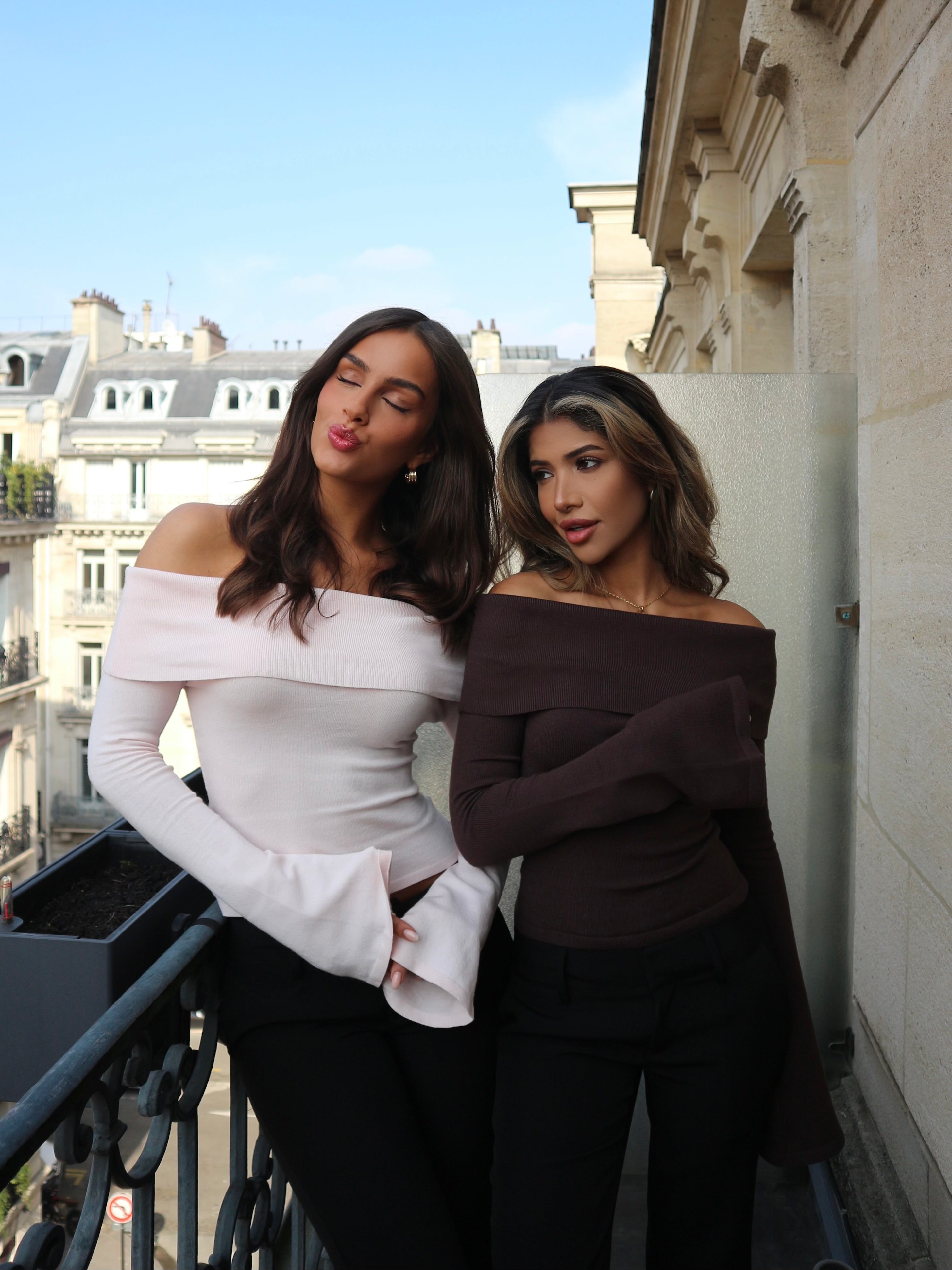 Kaia knit top - mørk brun