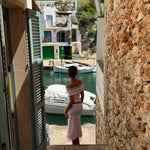 Leda lace top - lyserød