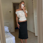 Ira lace top - cream