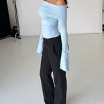 Kaia knit top - lys blå