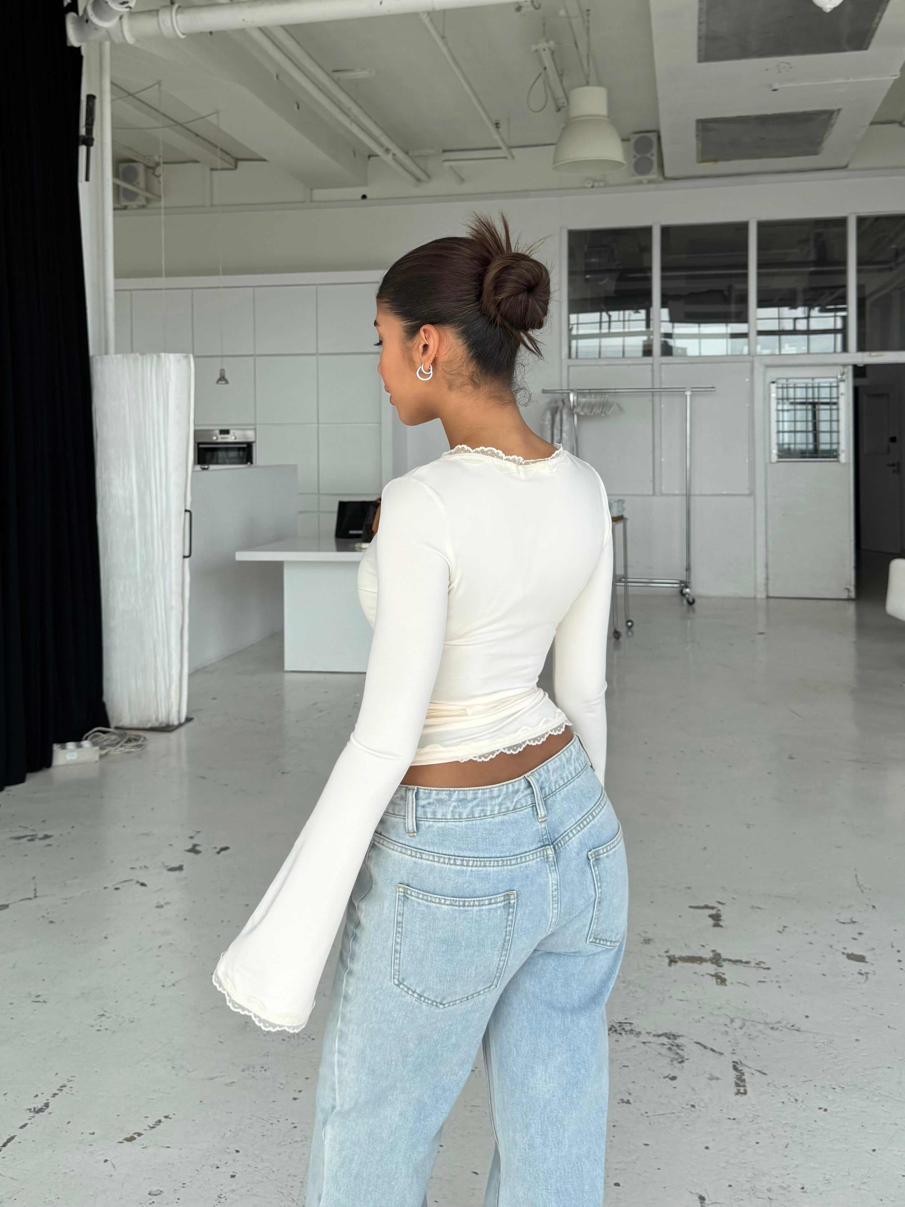 Ballerina basic top - cream