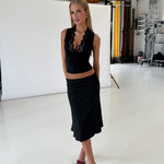 Lucia basic lace top - sort