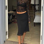 Lenia lace top - sort