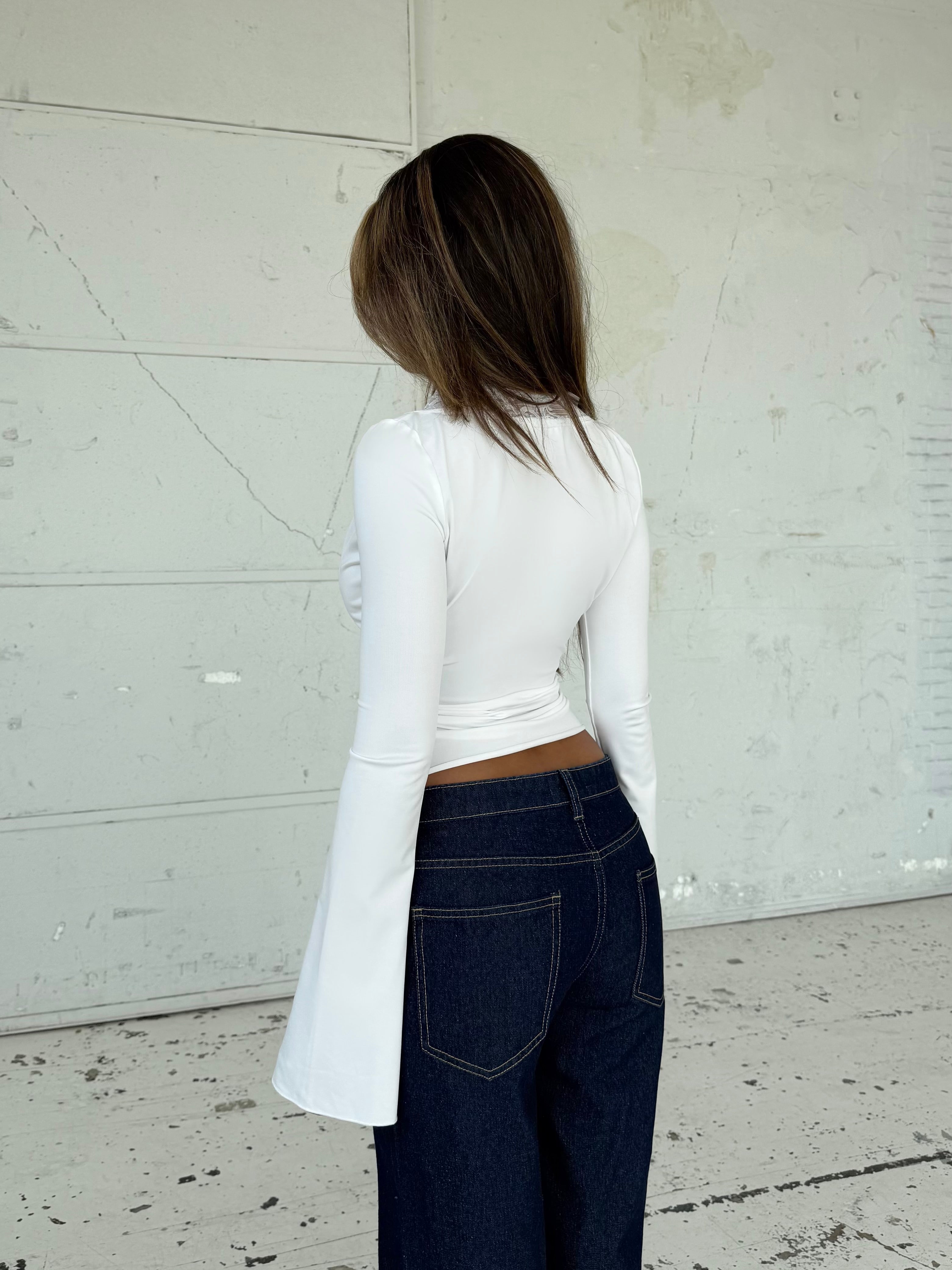 Pretty Luna basic top - hvid