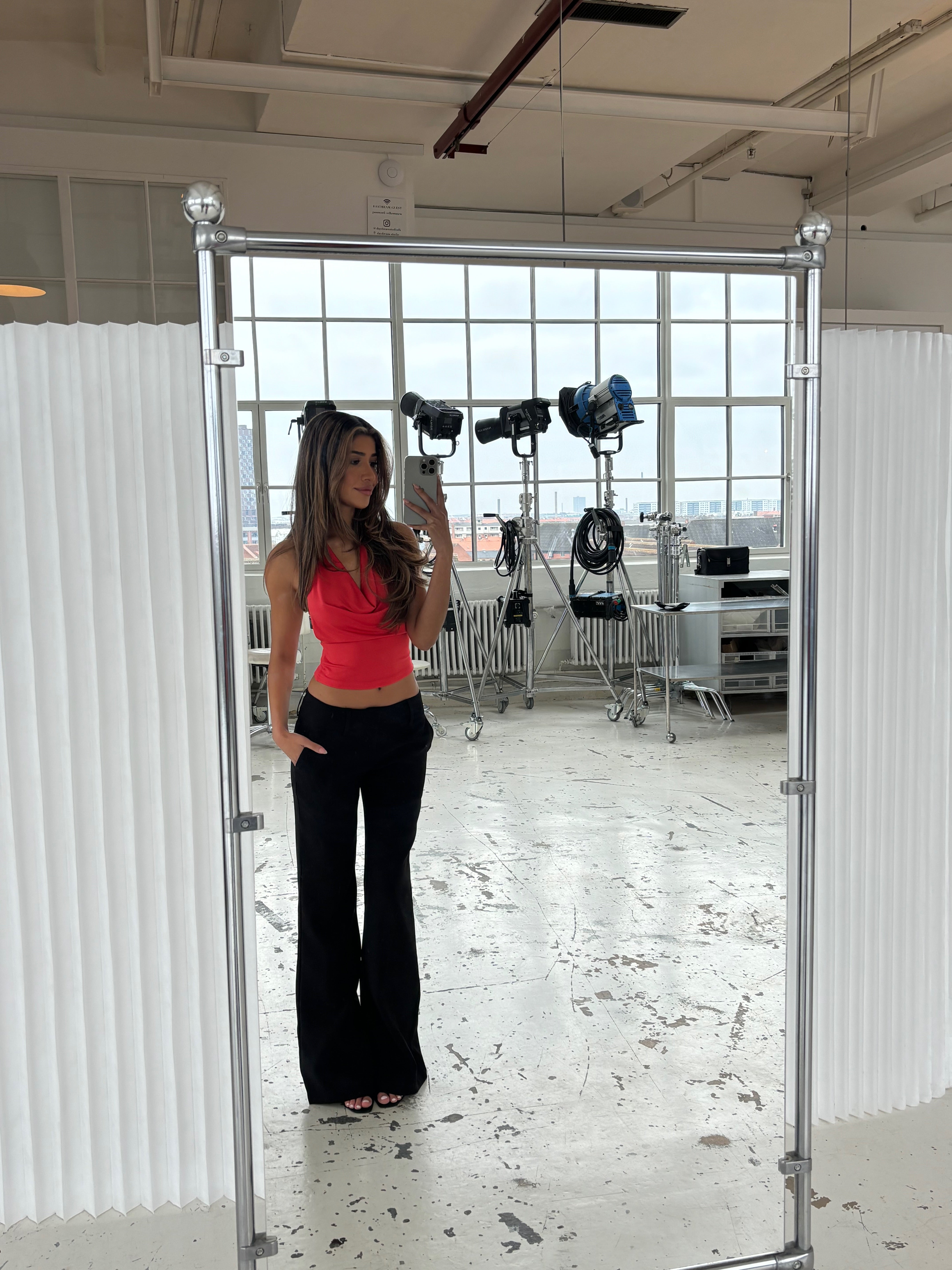 Wave top - koral rød