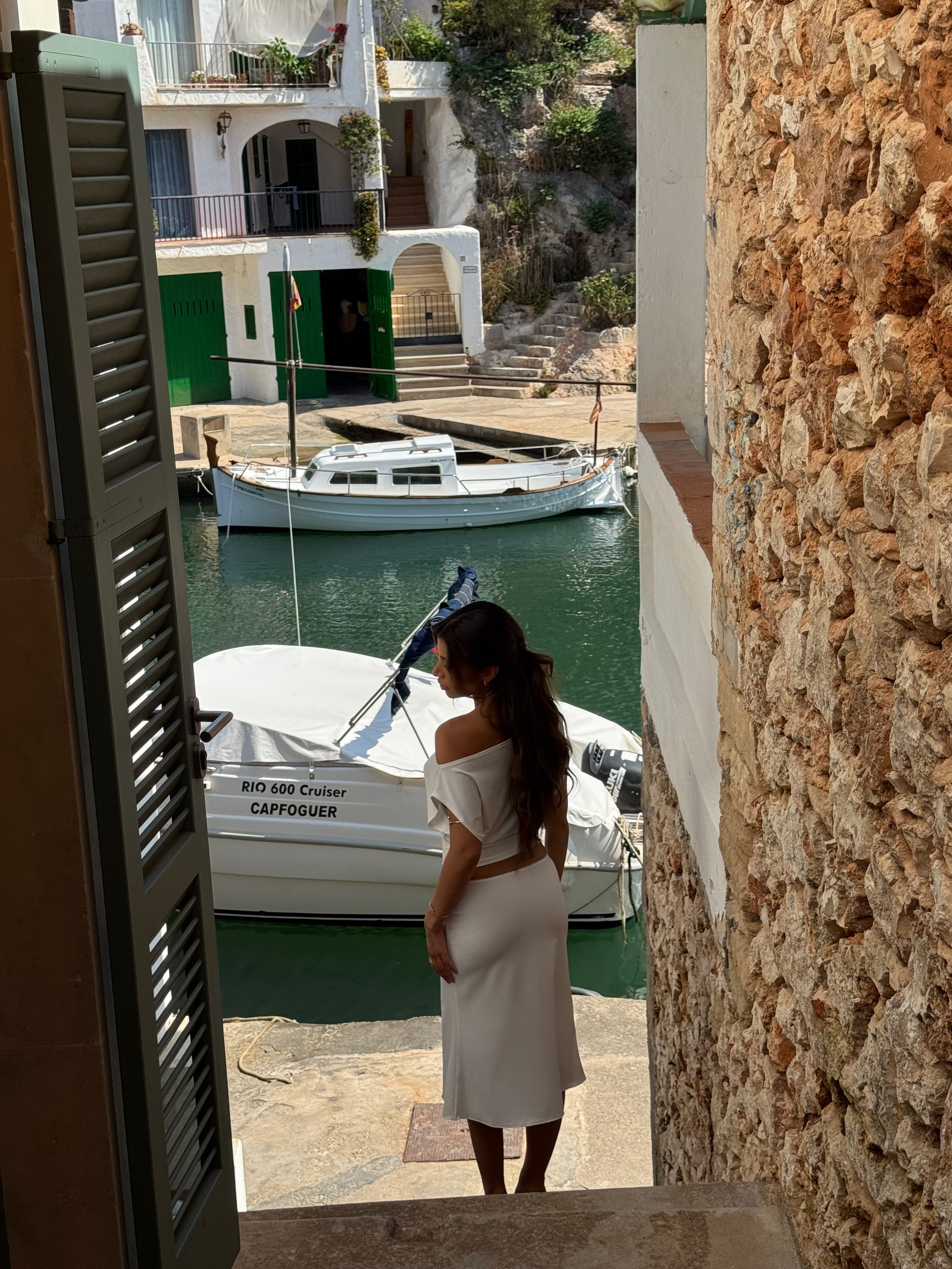 Helia basic skirt - hvid