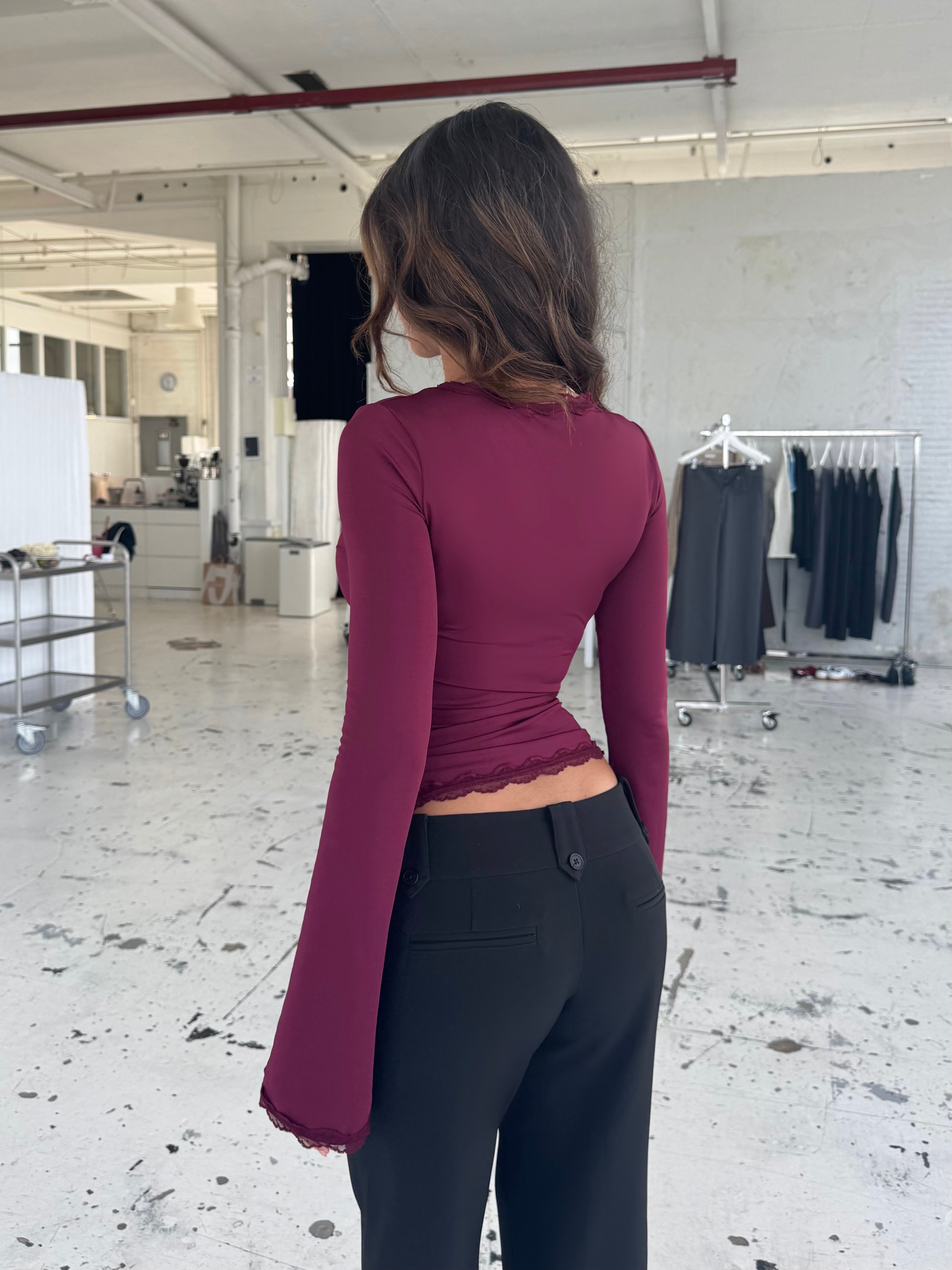 Ballerina basic top - bordeaux
