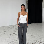 Lula lace corset top - hvid