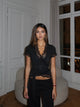 New Ballerina Lace Tee – black