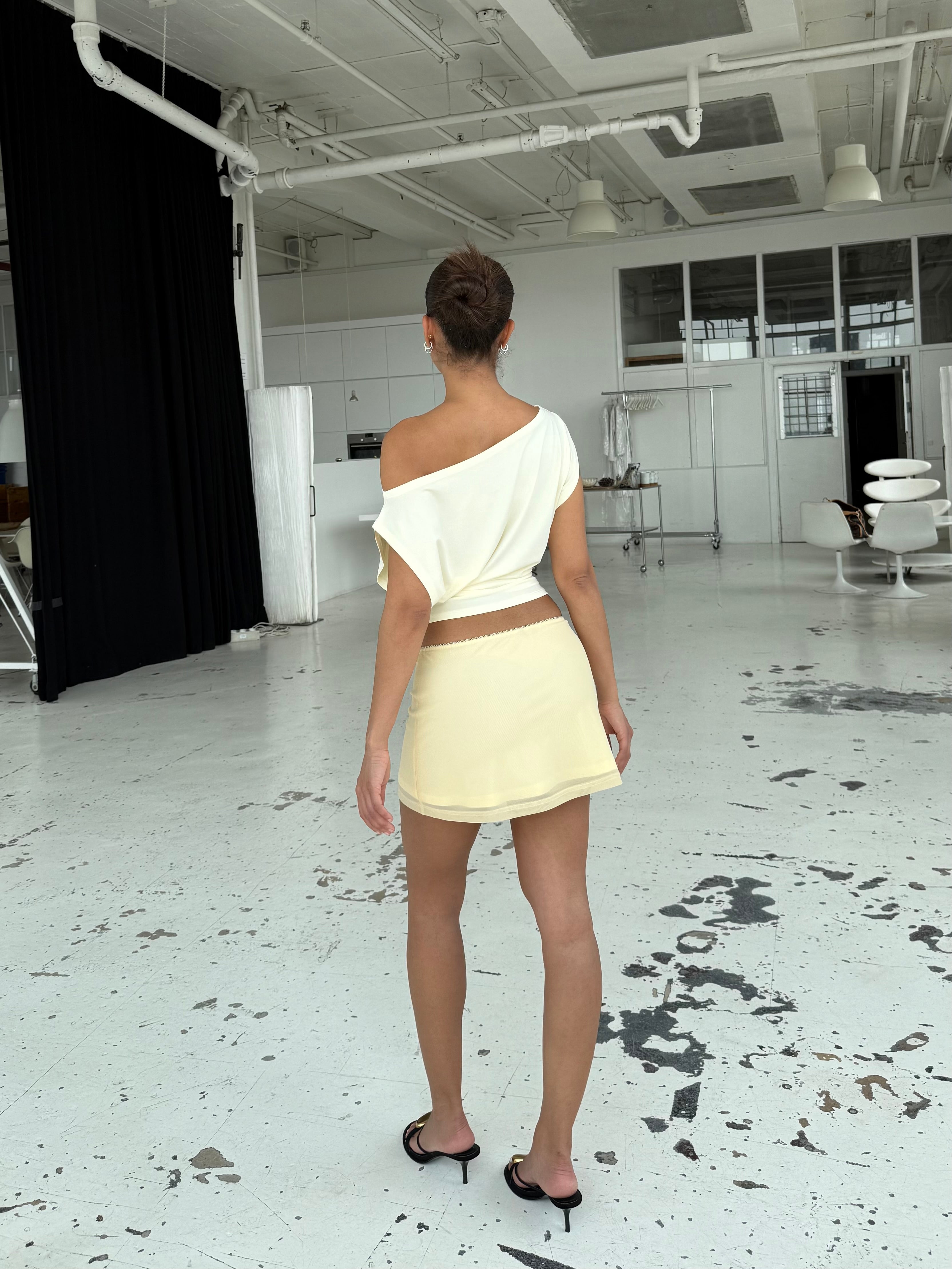 Hera basic top - lys gul