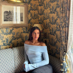 Kaia knit top - lys blå