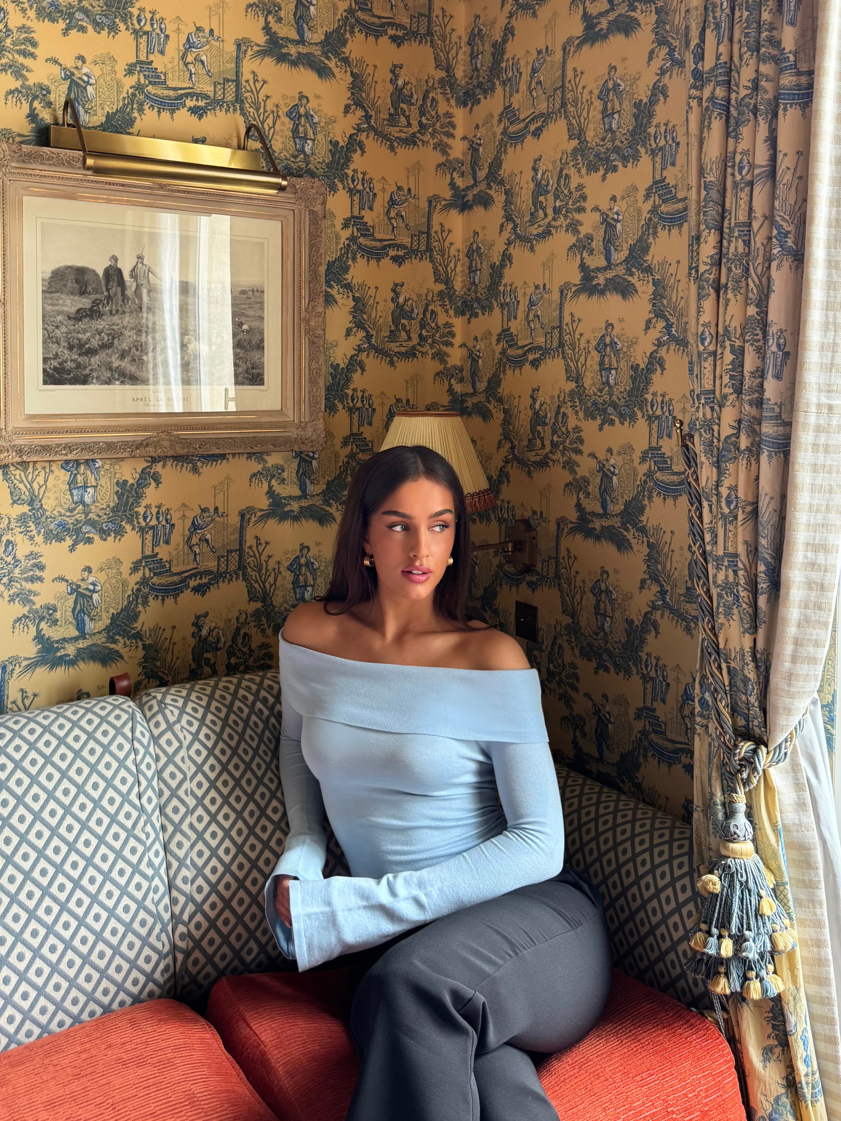 Kaia knit top - lys blå