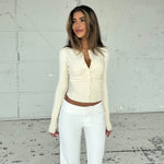 Knit Cardigan - cream
