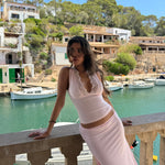 Lucia basic lace top - lyserød