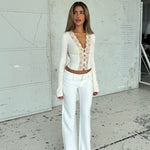 Pretty Luna basic top - cream