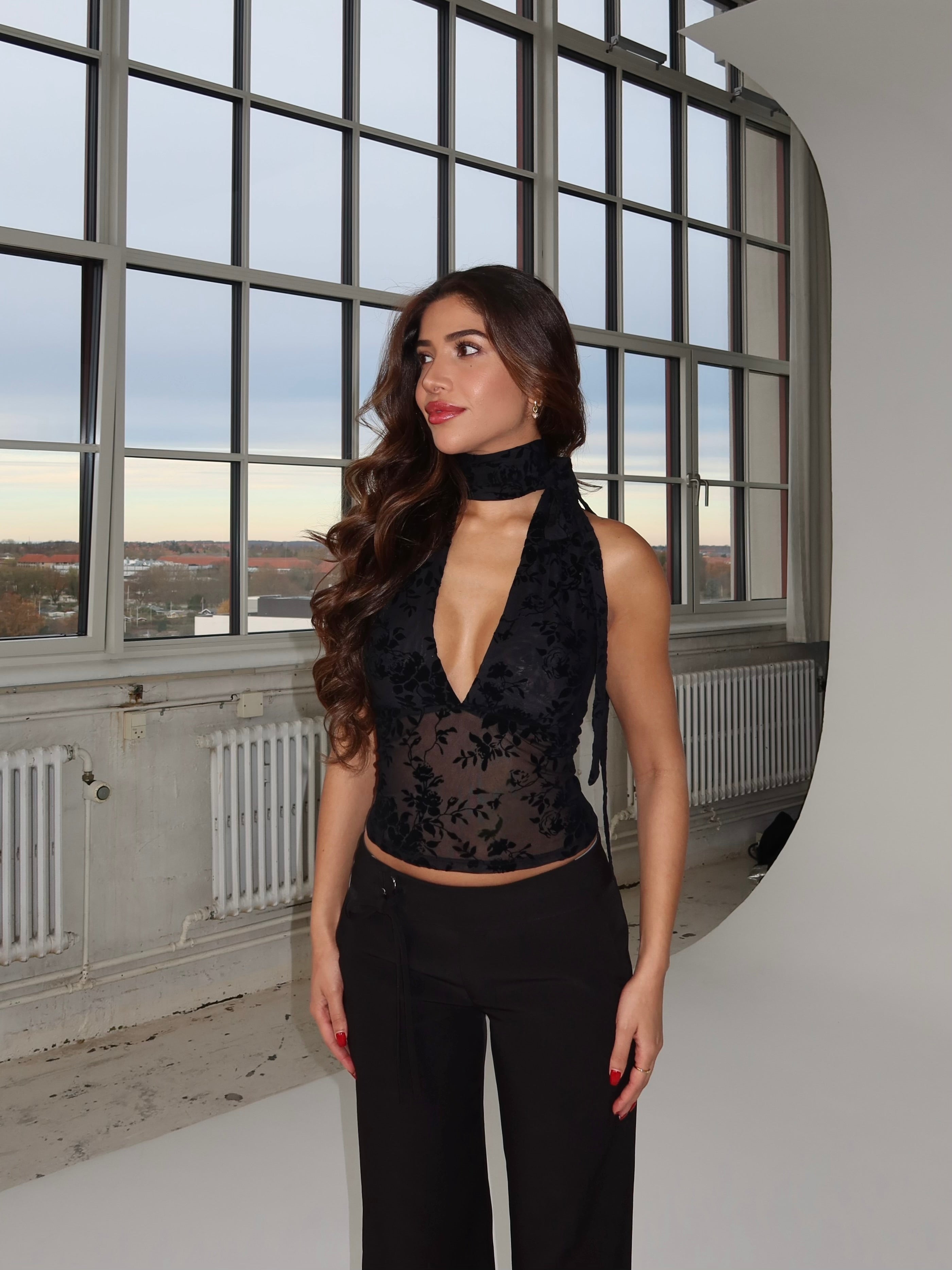 Mila multi rose top - sort