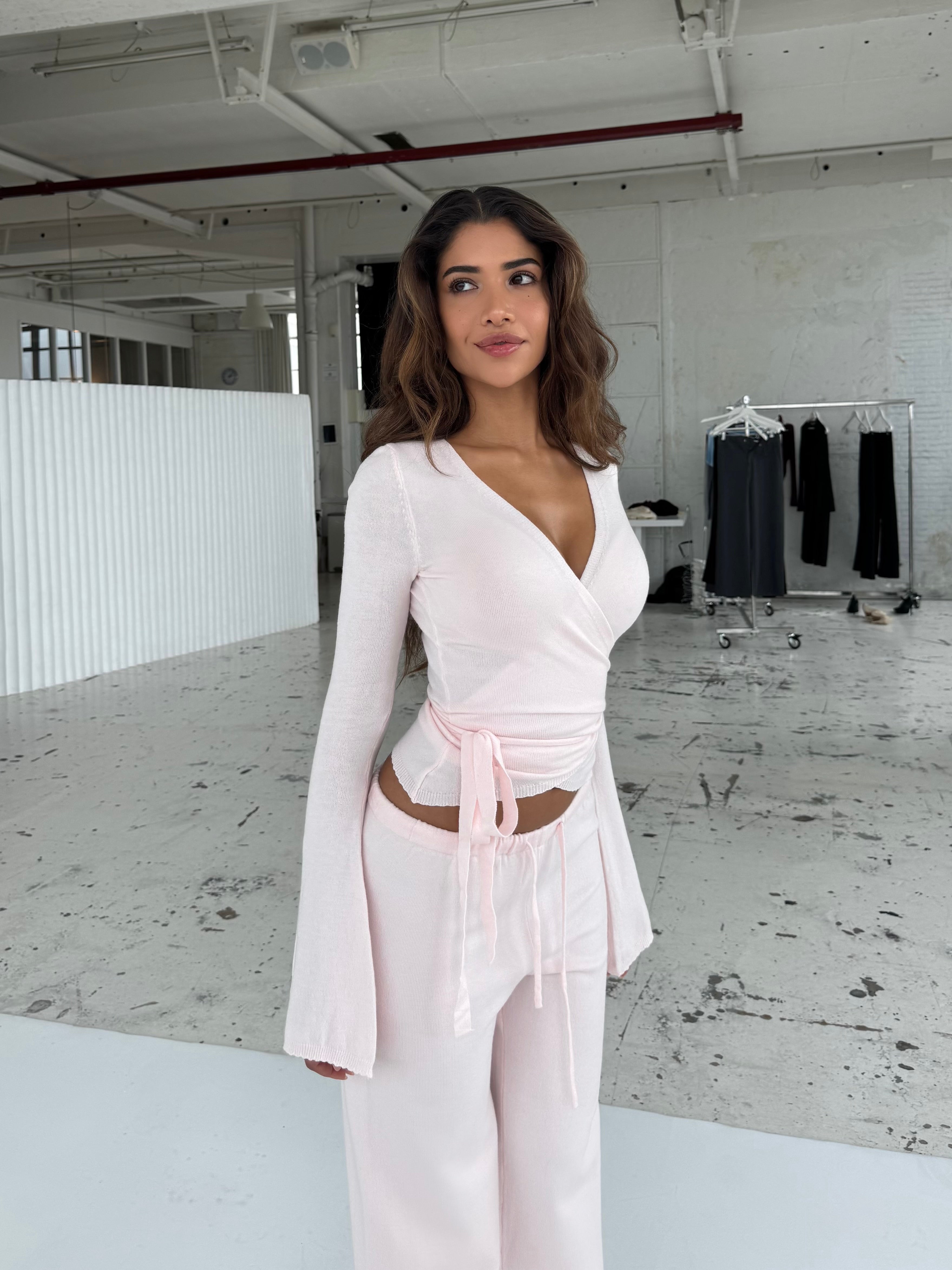 Ballerina knit top - lyserød