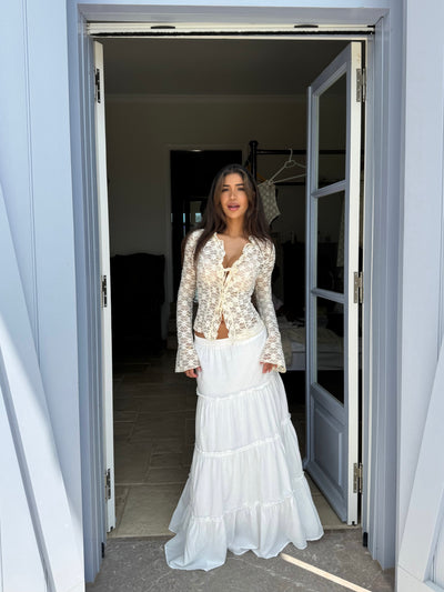 Cotton skirt - white