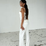 Lula lace corset top - hvid