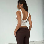 Linea lace top - cream