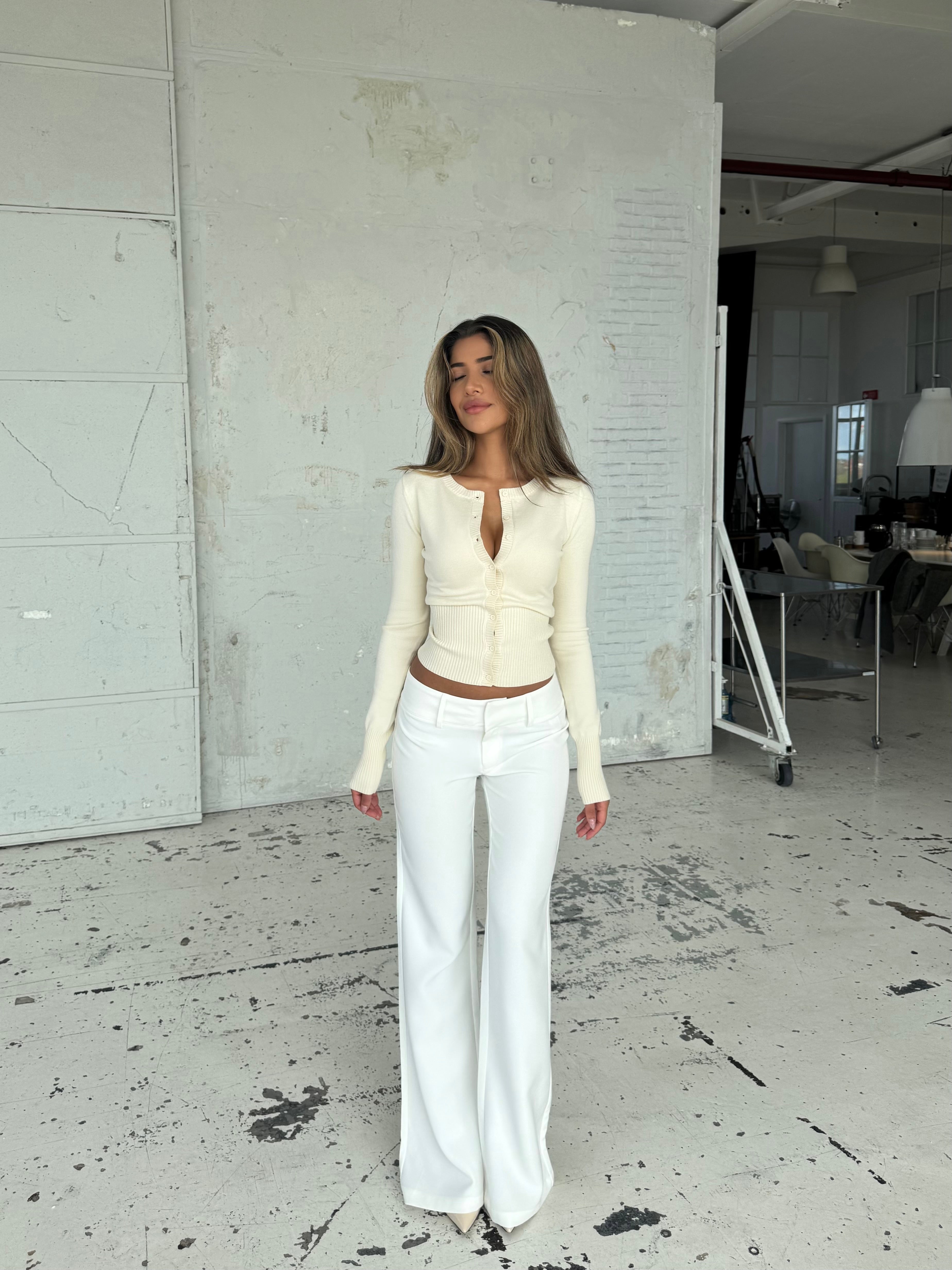 Knit Cardigan - cream