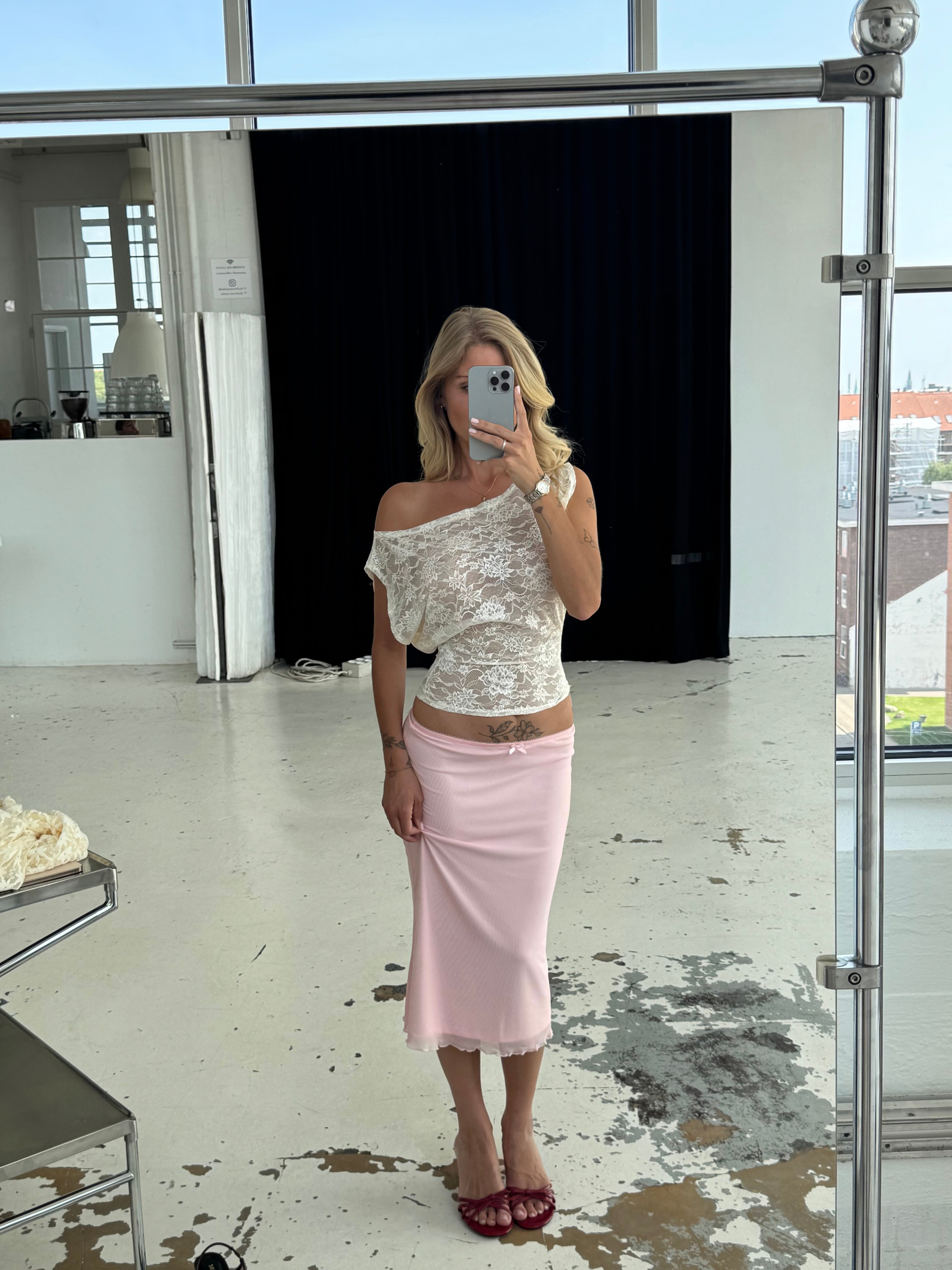 Iris lace top - cream