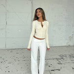 Knit Cardigan - cream