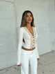Pretty Luna basic top - cream