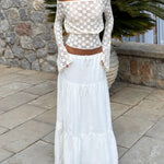 Athena lace top - cream