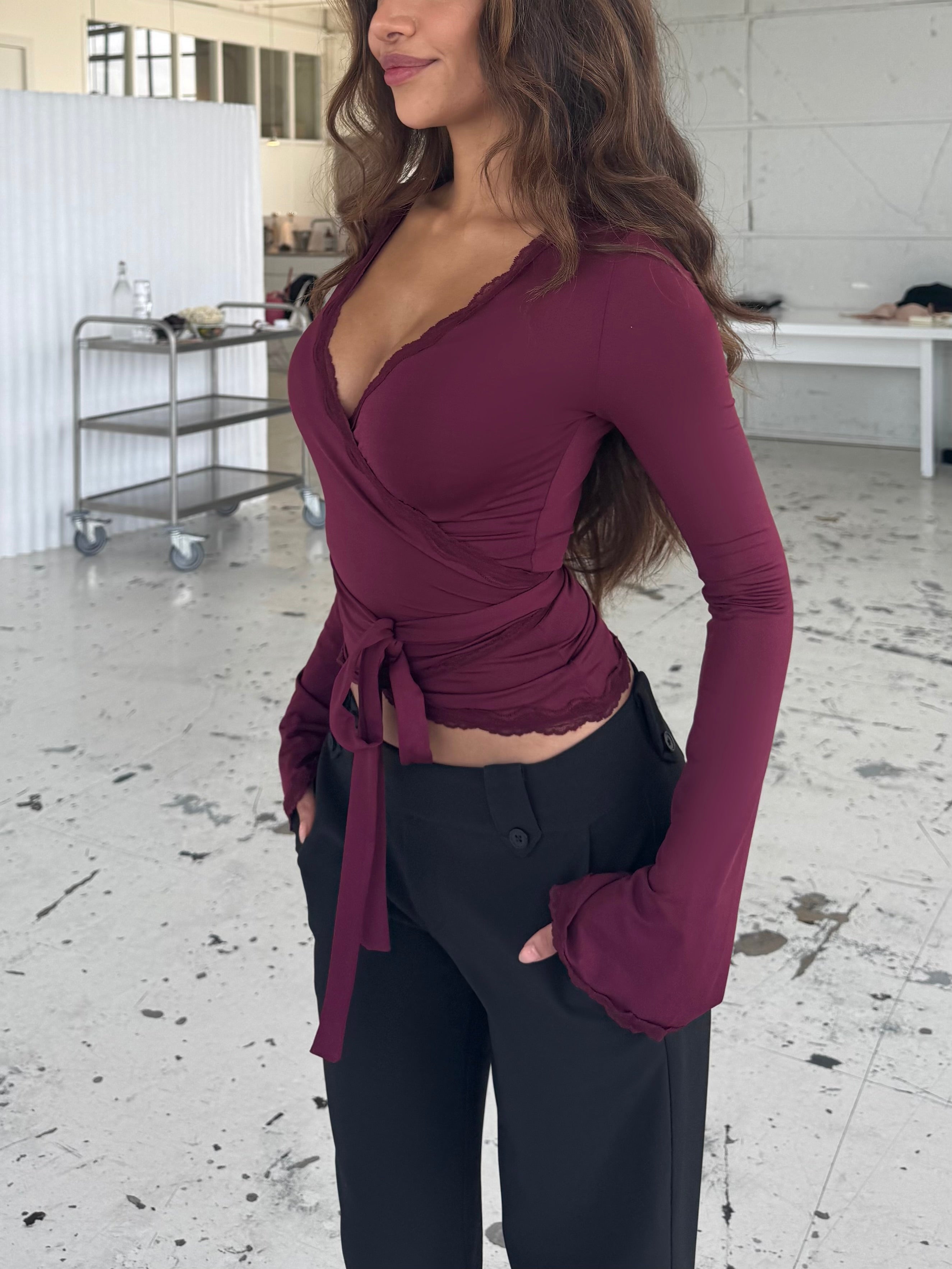 Ballerina basic top - bordeaux